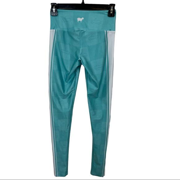 🥑5/$25 Goldsheep Leggings, Turquoise Joy Drive. Small - Picture 2 of 5